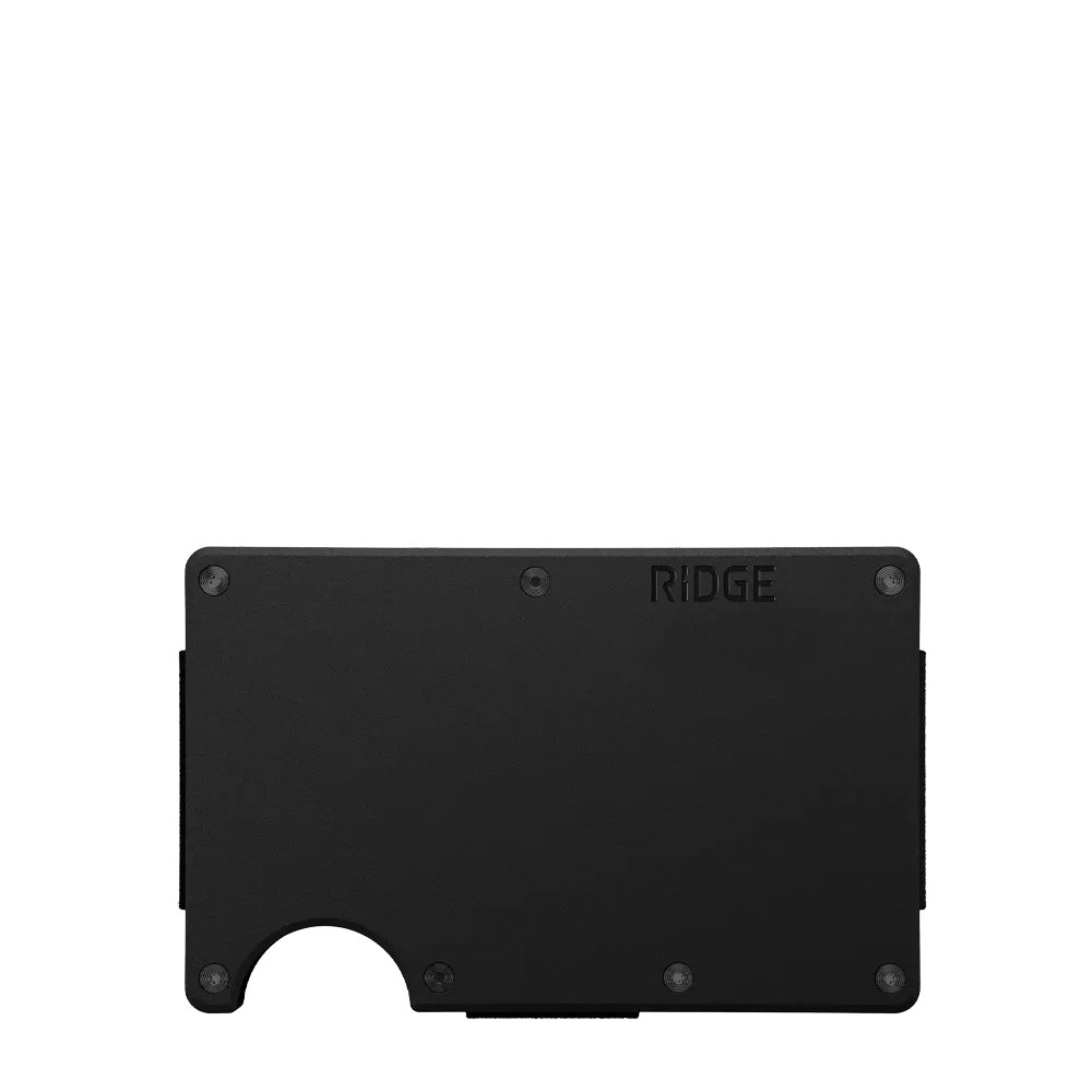 Ridge Aluminum Wallet 2.0 in Matte Black