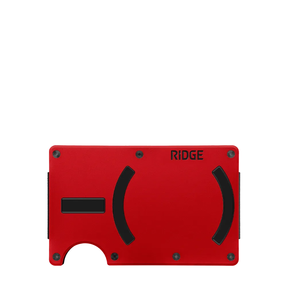 Ridge MagSafe Compatible Wallet in Rodeo Red
