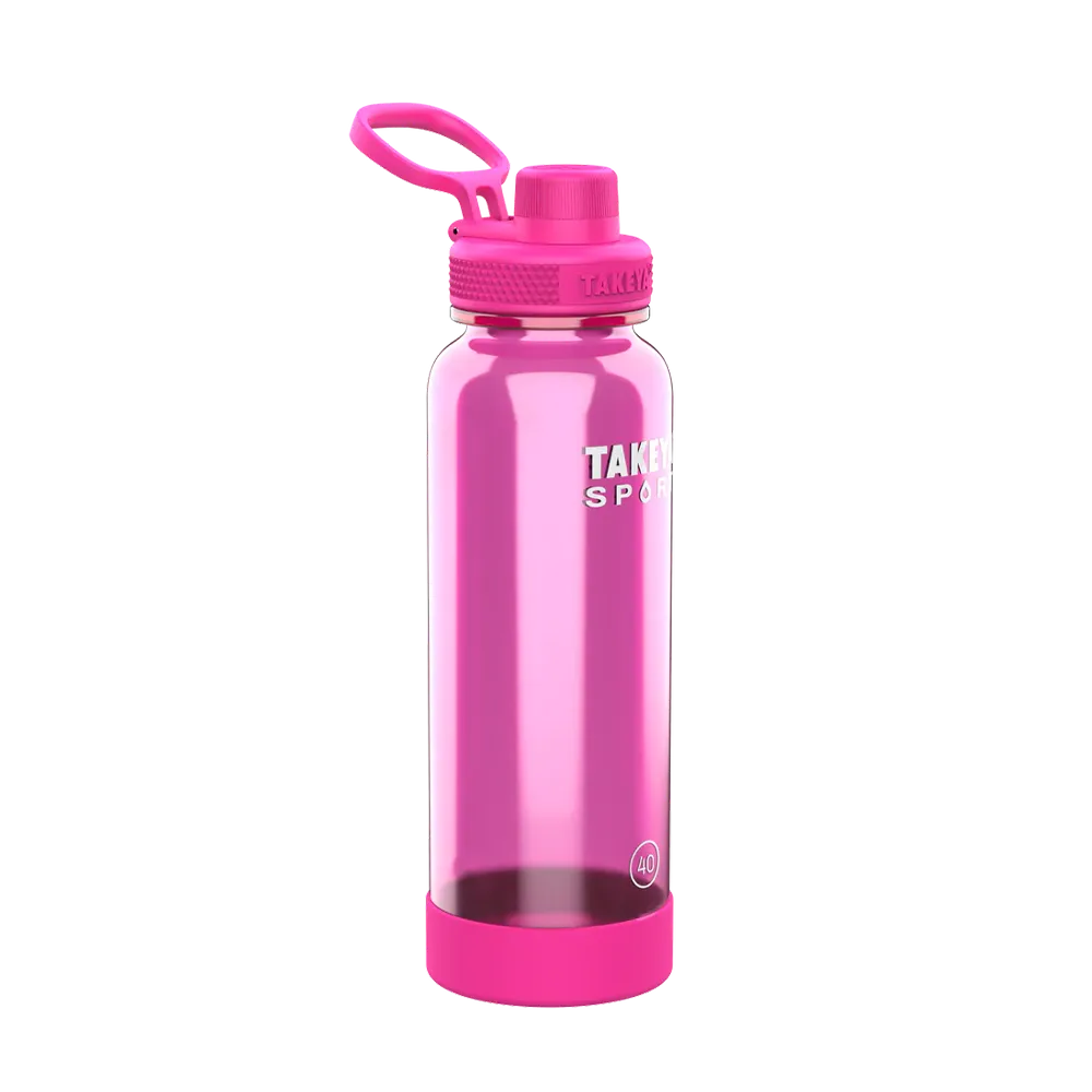 Takeya 40 oz Tritan Sport Water Bottle With Spout Lid