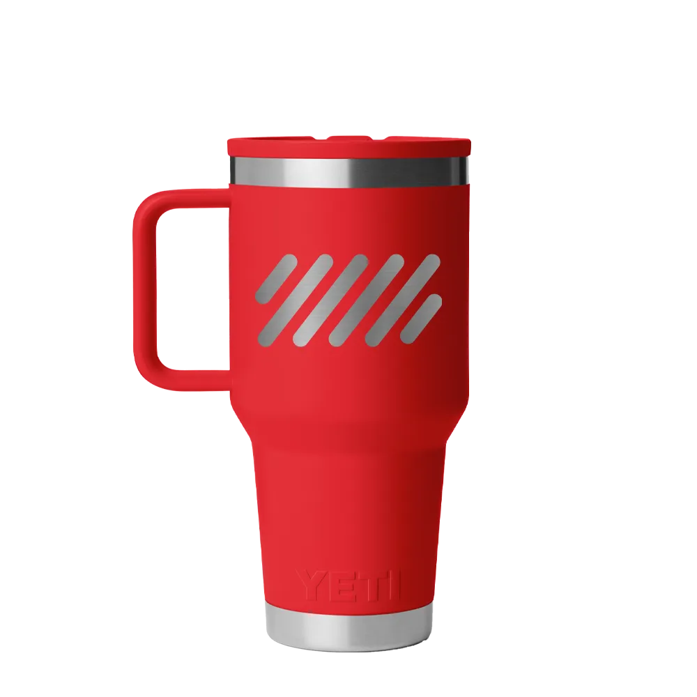 YETI 30 oz Rambler Travel Mug with Color Match Straw Lid