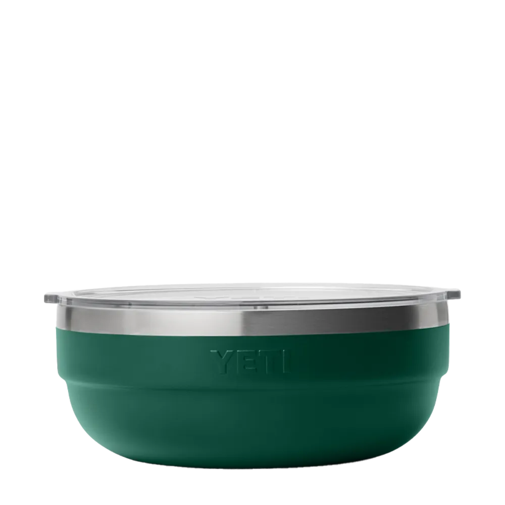 Yeti 1.6 qt Rambler Insulated Low Bowl in black forest green