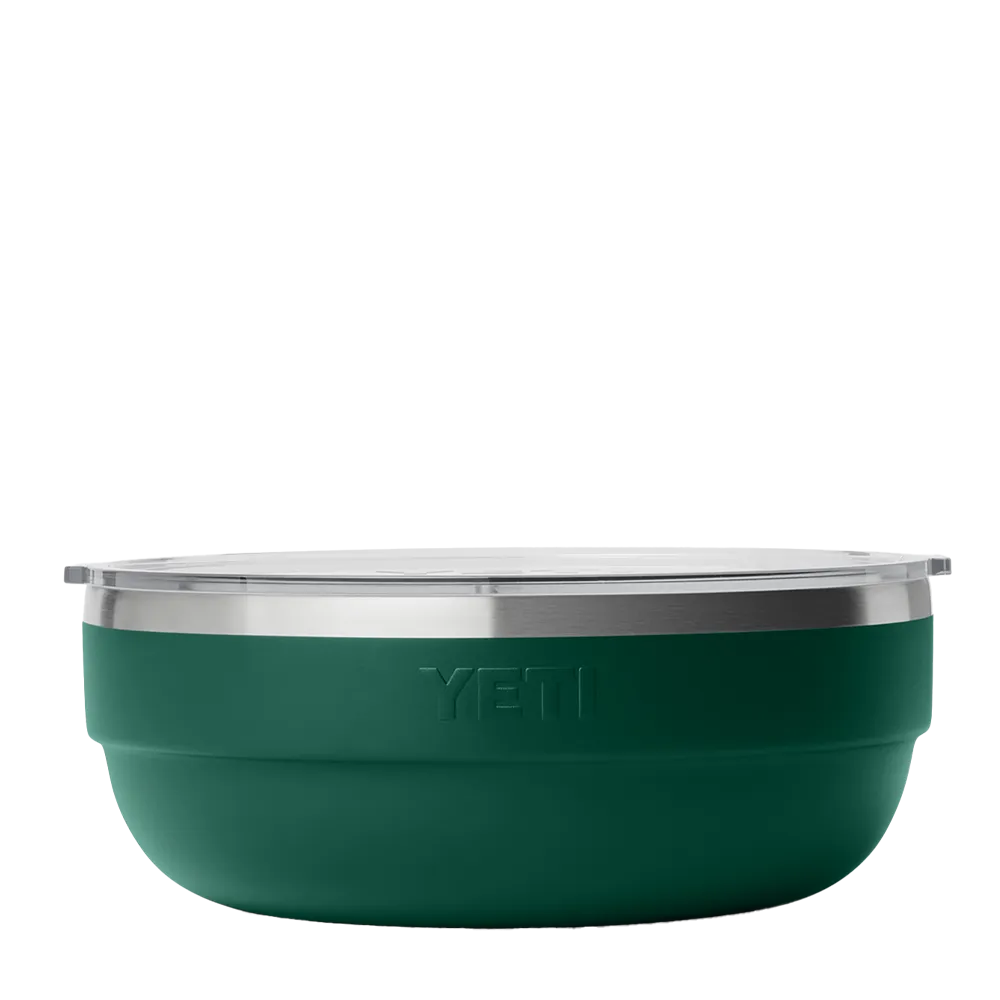 Yeti 3.6 qt Rambler Insulated Low Bowl in black forest green