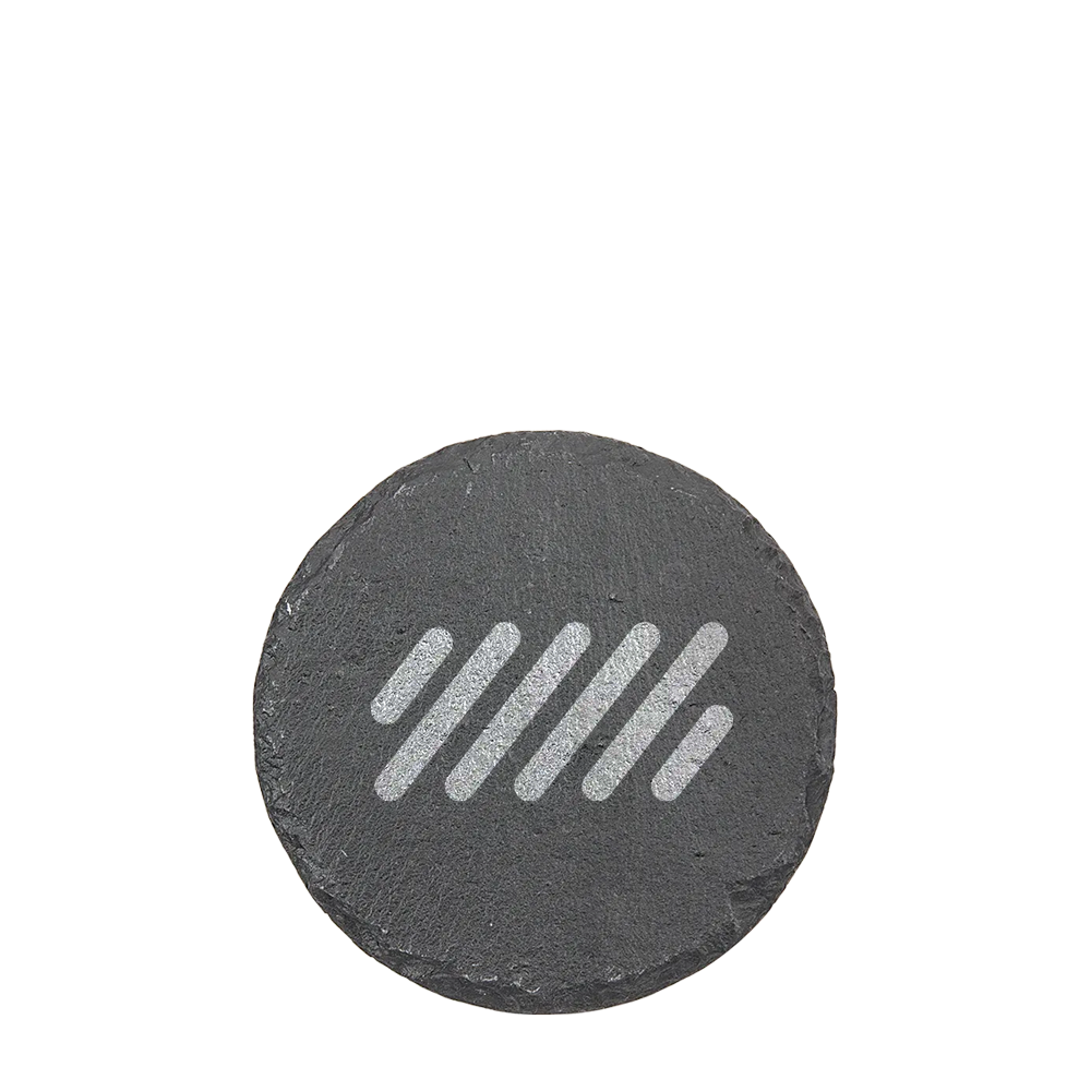 4" Round Slate Coaster-Diamondback Branding-Diamondback Branding
