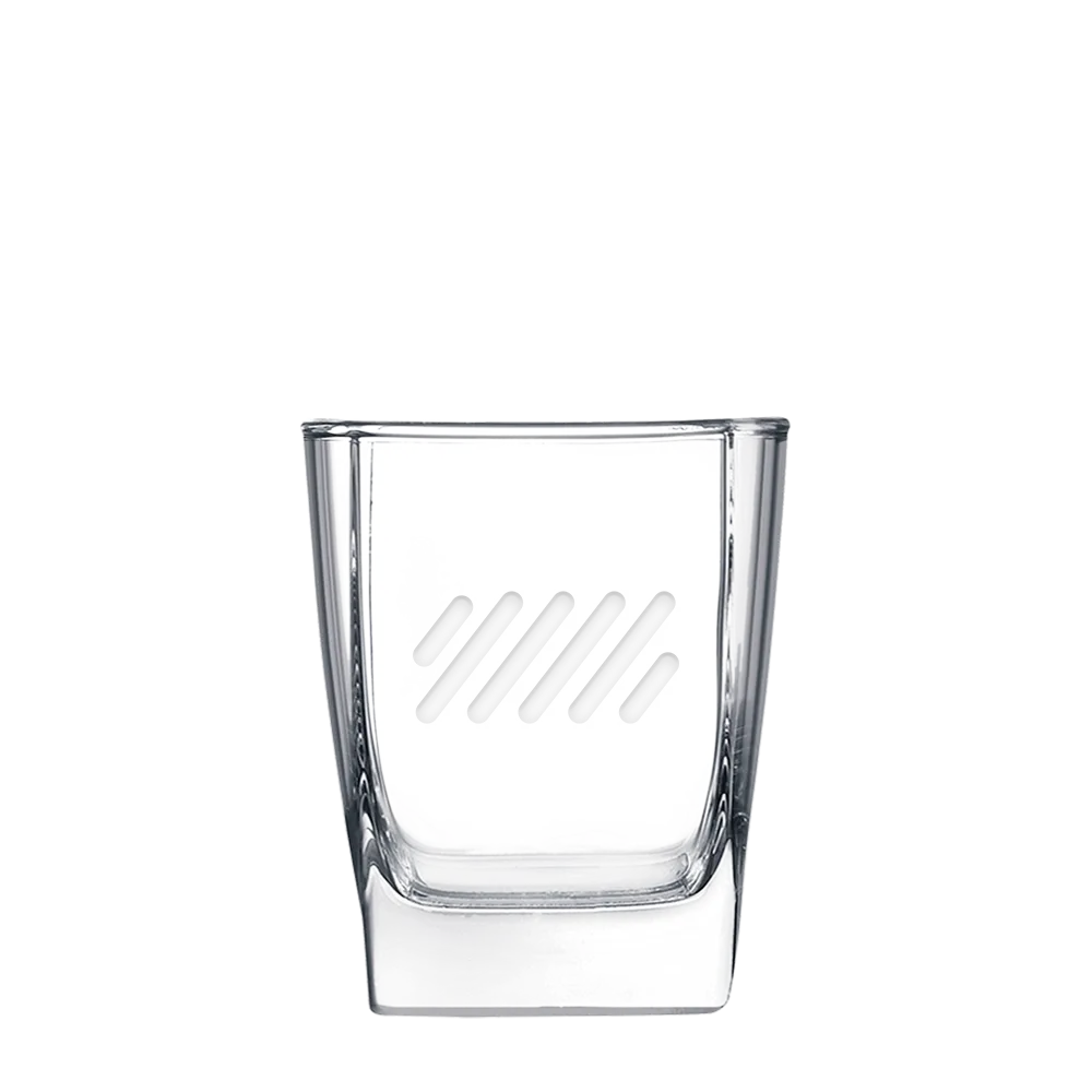 Polar Camel 12 oz Square Double Old Fashioned Glass