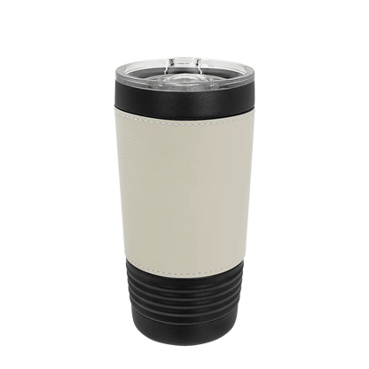 Polar Camel 20 oz. Leatherette Tumbler w/ Slider Lid