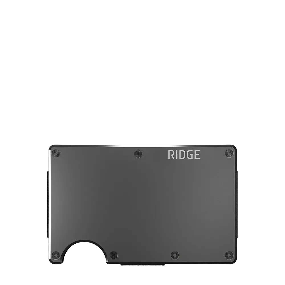 Ridge Wallet Aluminum w/ Cash Strap