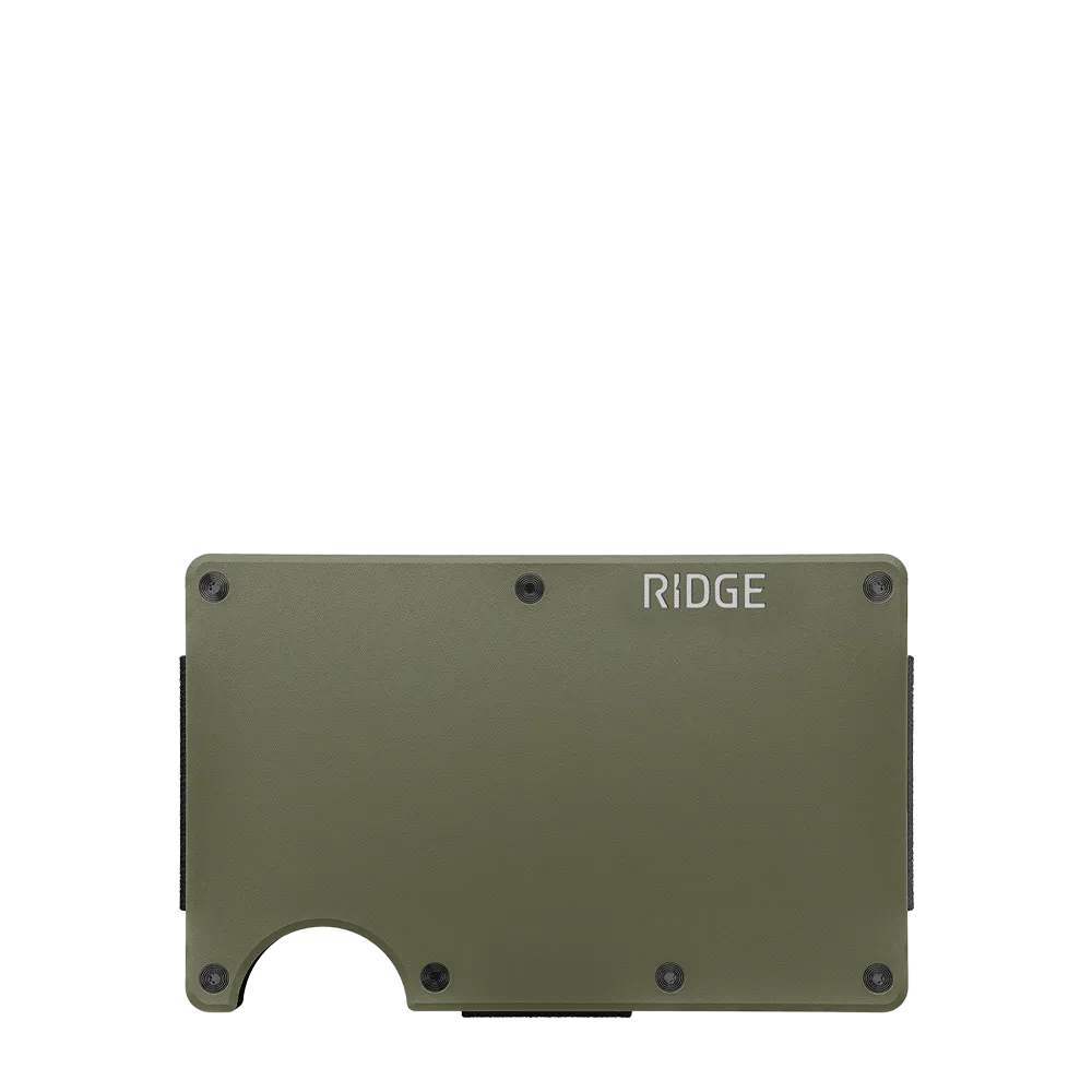 Ridge Wallet Aluminum w/ Cash Strap