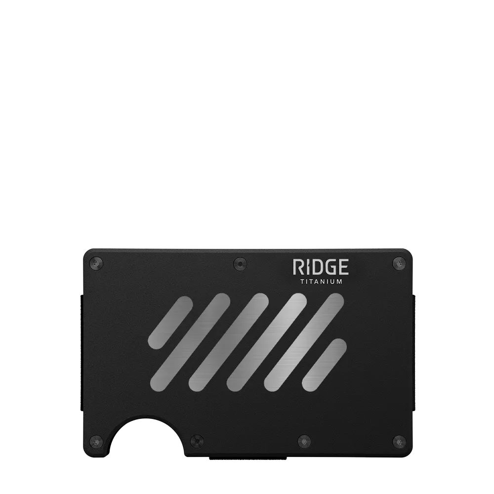 Ridge Wallet Titanium w/ Money Clip