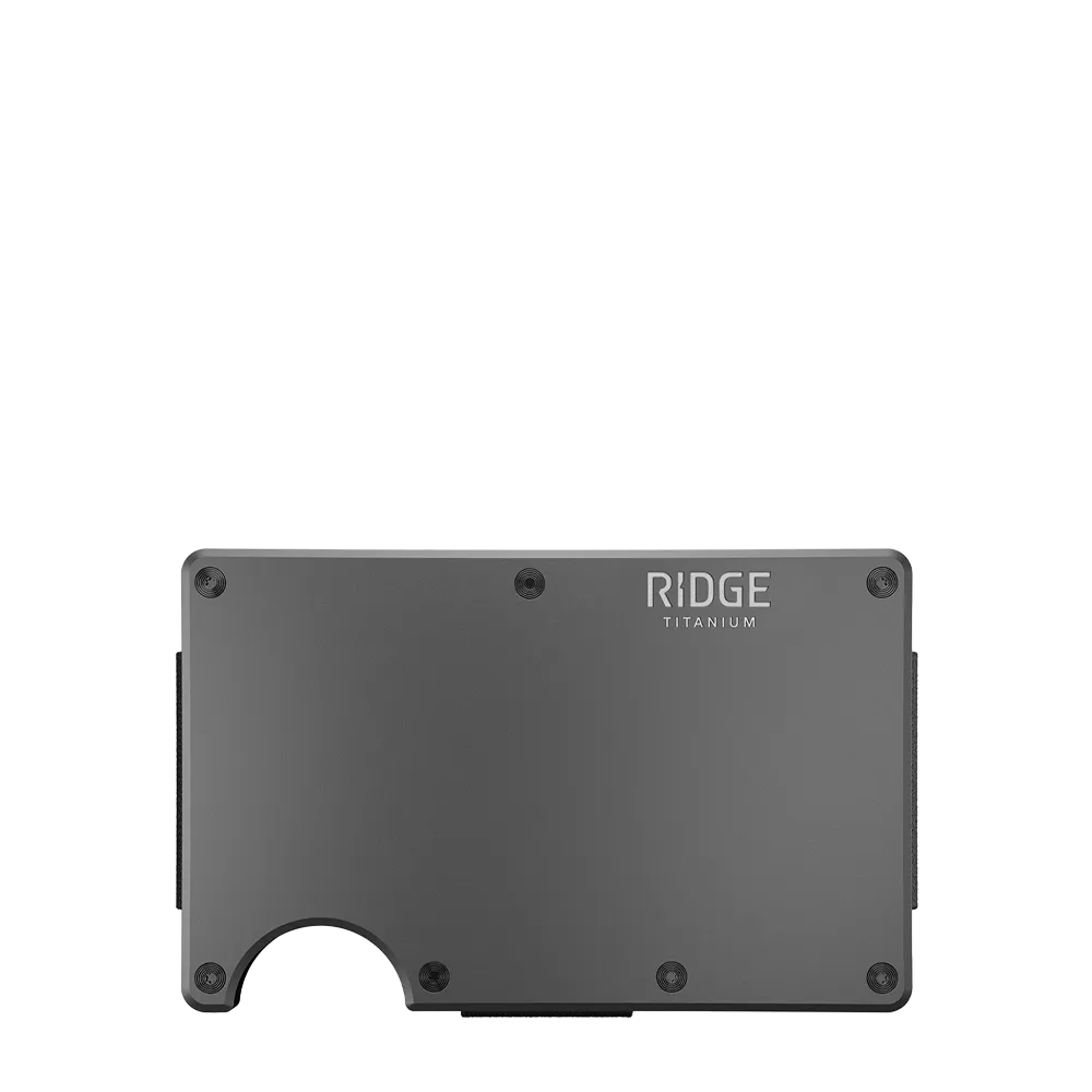 Ridge Wallet Titanium w/ Money Clip