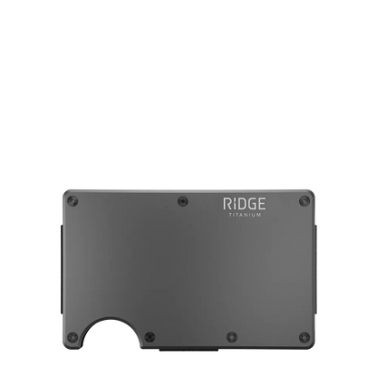 Ridge Wallet Titanium w/ Money Clip