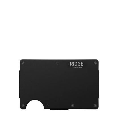 Ridge Wallet Titanium w/ Cash Strap