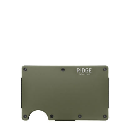 Ridge Wallet Titanium w/ Cash Strap