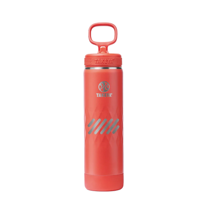Takeya 22 oz Sport Water Bottle with Straw Lid