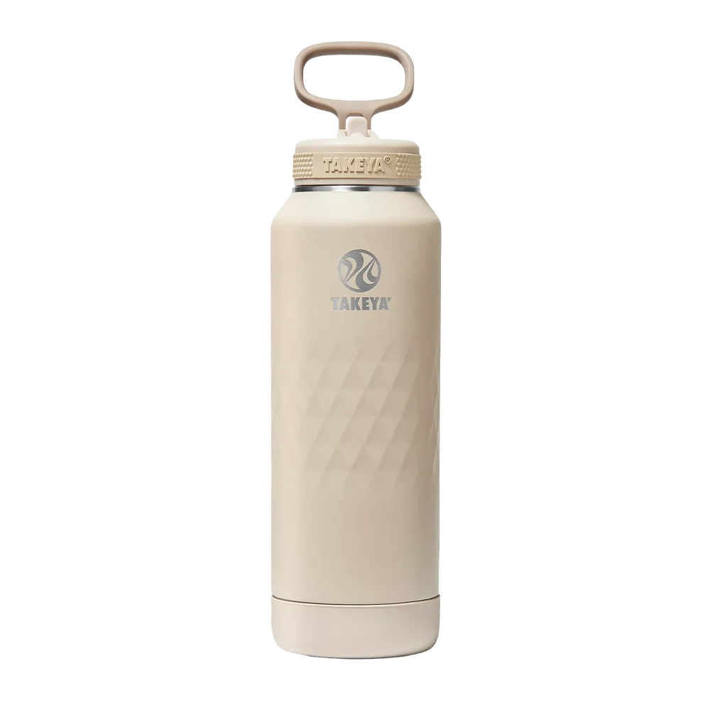 Takeya 40 oz Sport Water Bottle with Straw Lid