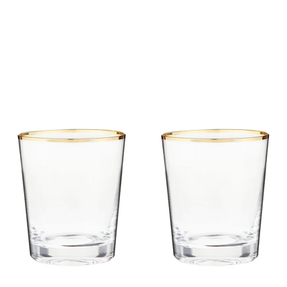 Twine Living Co. Gilded 10 oz. Tumbler (set of 2)-Twine Living Co.-Diamondback Branding