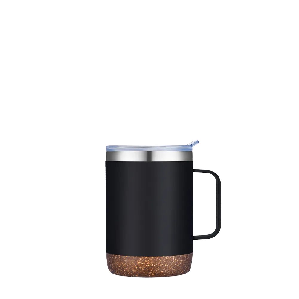 Slate 12 oz Vacuum Mug with Cork Bottom