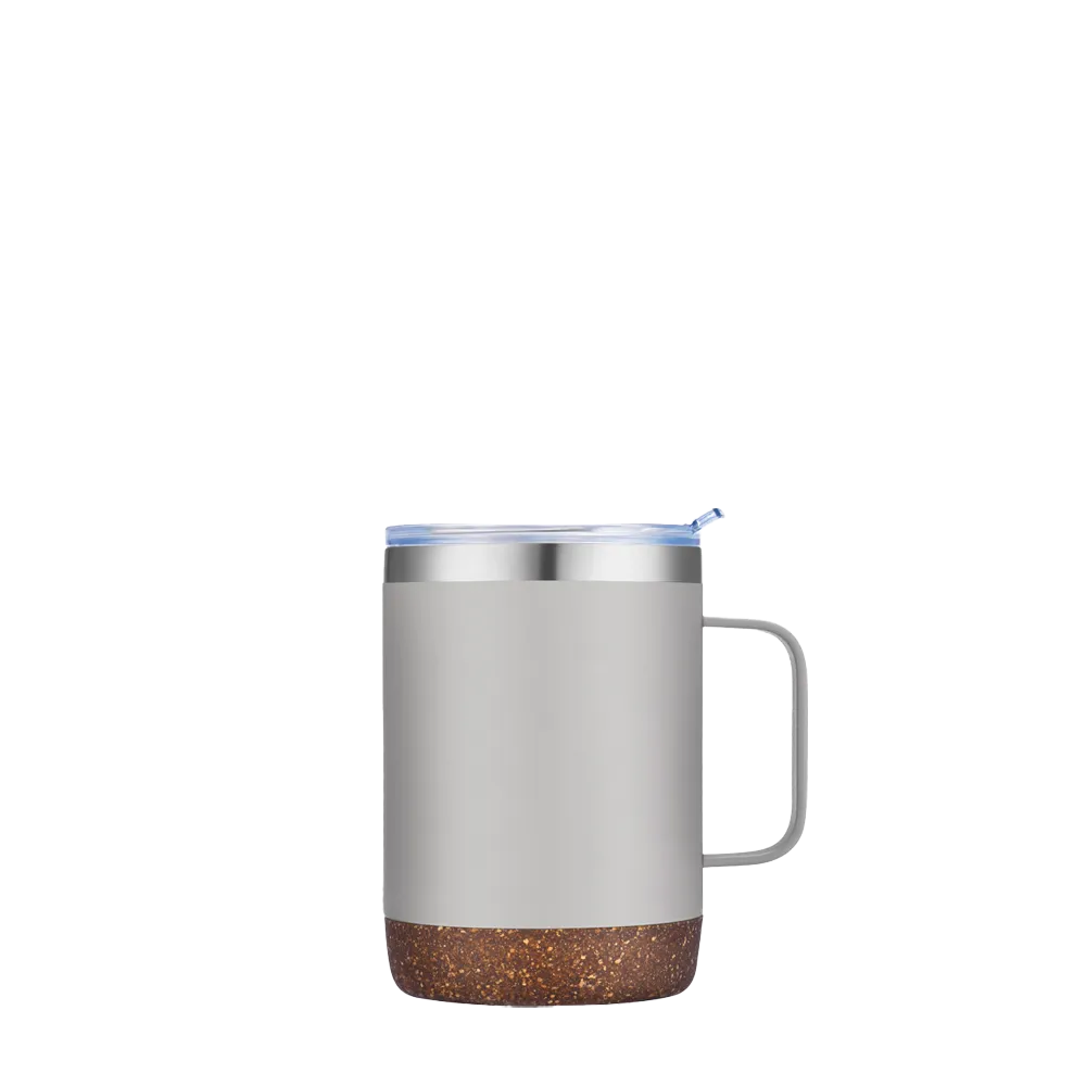 Slate 12 oz Vacuum Mug with Cork Bottom