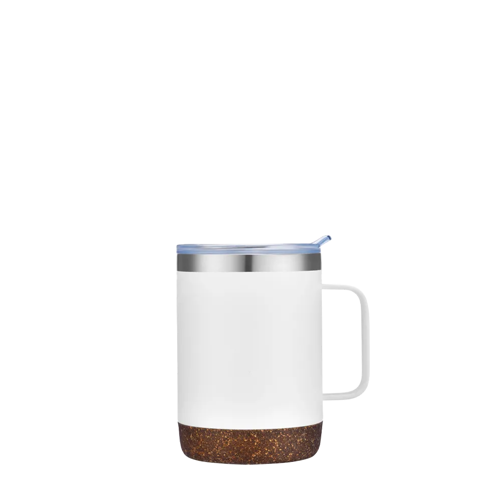 Slate 12 oz Vacuum Mug with Cork Bottom