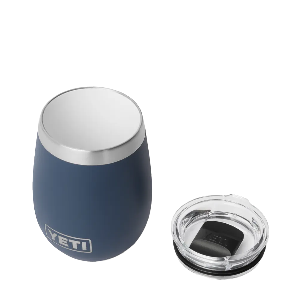Yeti 10 oz Rambler Wine Tumbler with DuraSip Ceramic Lining in navy