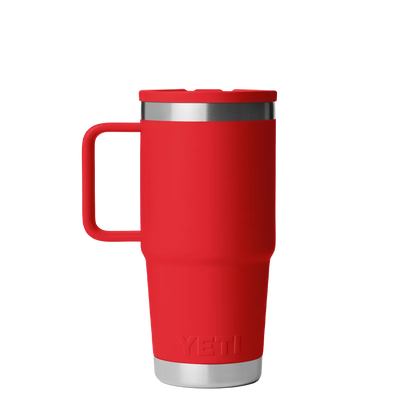 YETI 20 oz Travel Mug with Color Match Straw Lid