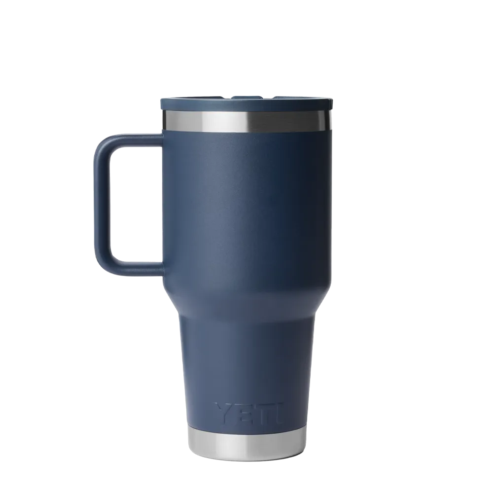 YETI 30 oz Rambler Travel Mug with Color Match Straw Lid