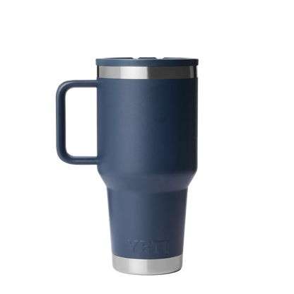 YETI 30 oz Rambler Travel Mug with Color Match Straw Lid