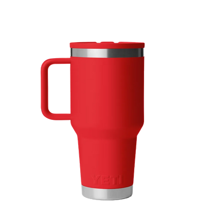 YETI 30 oz Rambler Travel Mug with Color Match Straw Lid