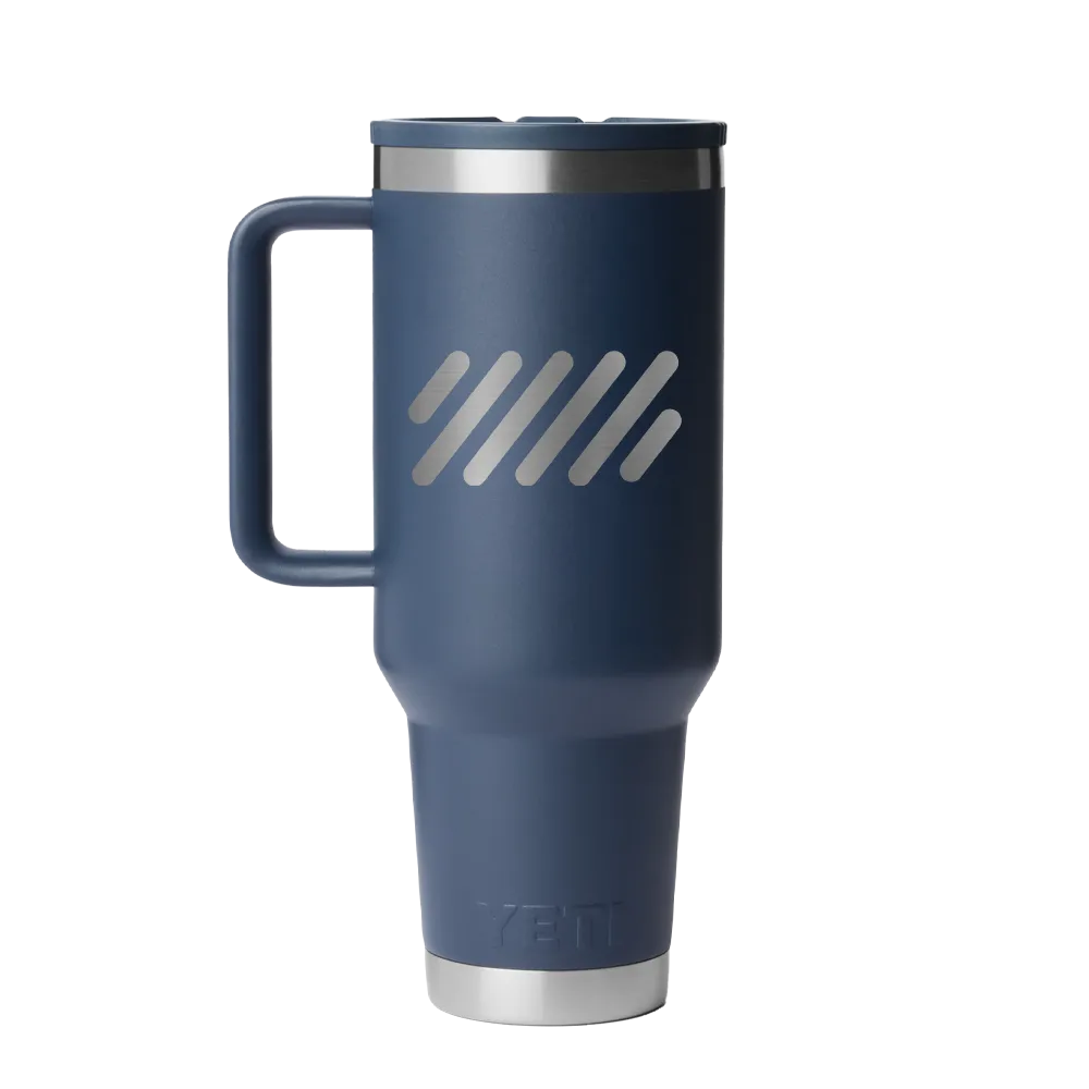 YETI 40 oz Rambler Travel Mug with Color Match Straw Lid