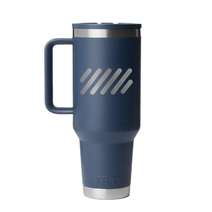 YETI 40 oz Rambler Travel Mug with Color Match Straw Lid
