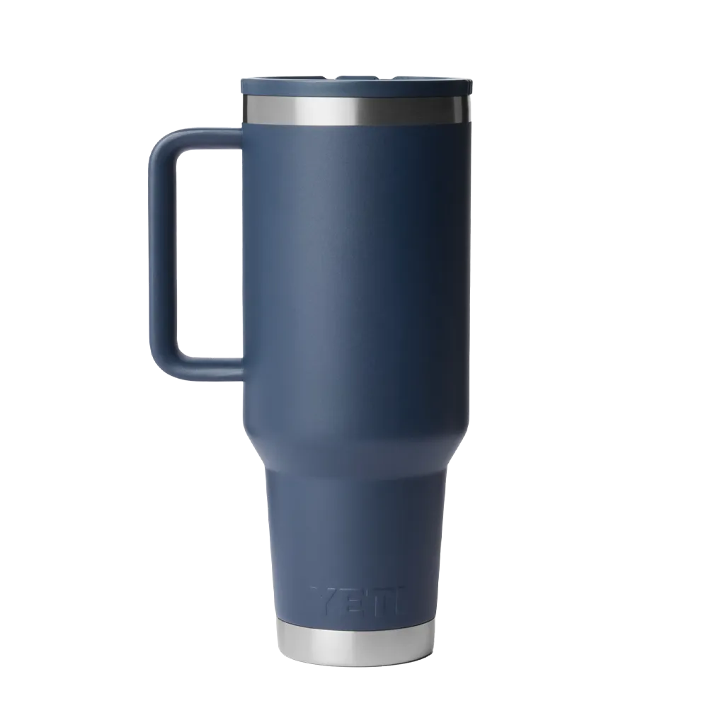 YETI 40 oz Rambler Travel Mug with Color Match Straw Lid