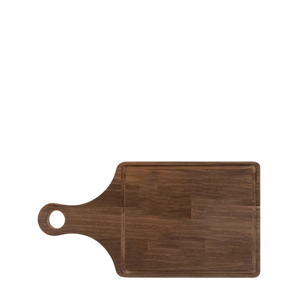 13 1/2&quot; x 7&quot; Cutting Board Paddle Shape with Drip Ring-Diamondback Branding-Diamondback Branding